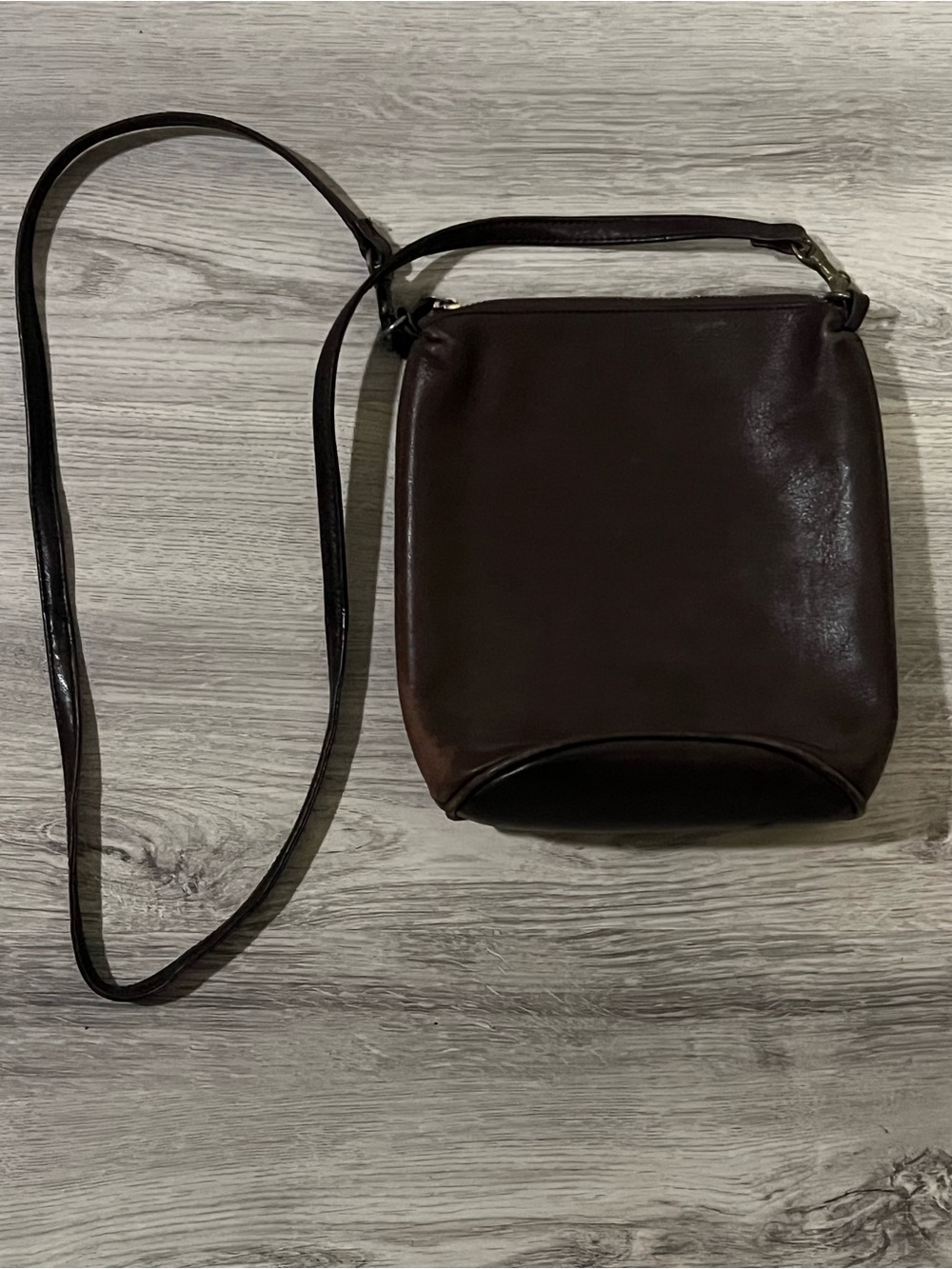 GAP Black Suede Mini Zip Pouch